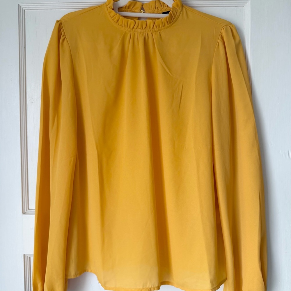 SHEIN Mustard Yellow Blouse
